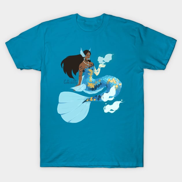 [Overwatch] Mer-Symmetra T-Shirt by Cuteskitty